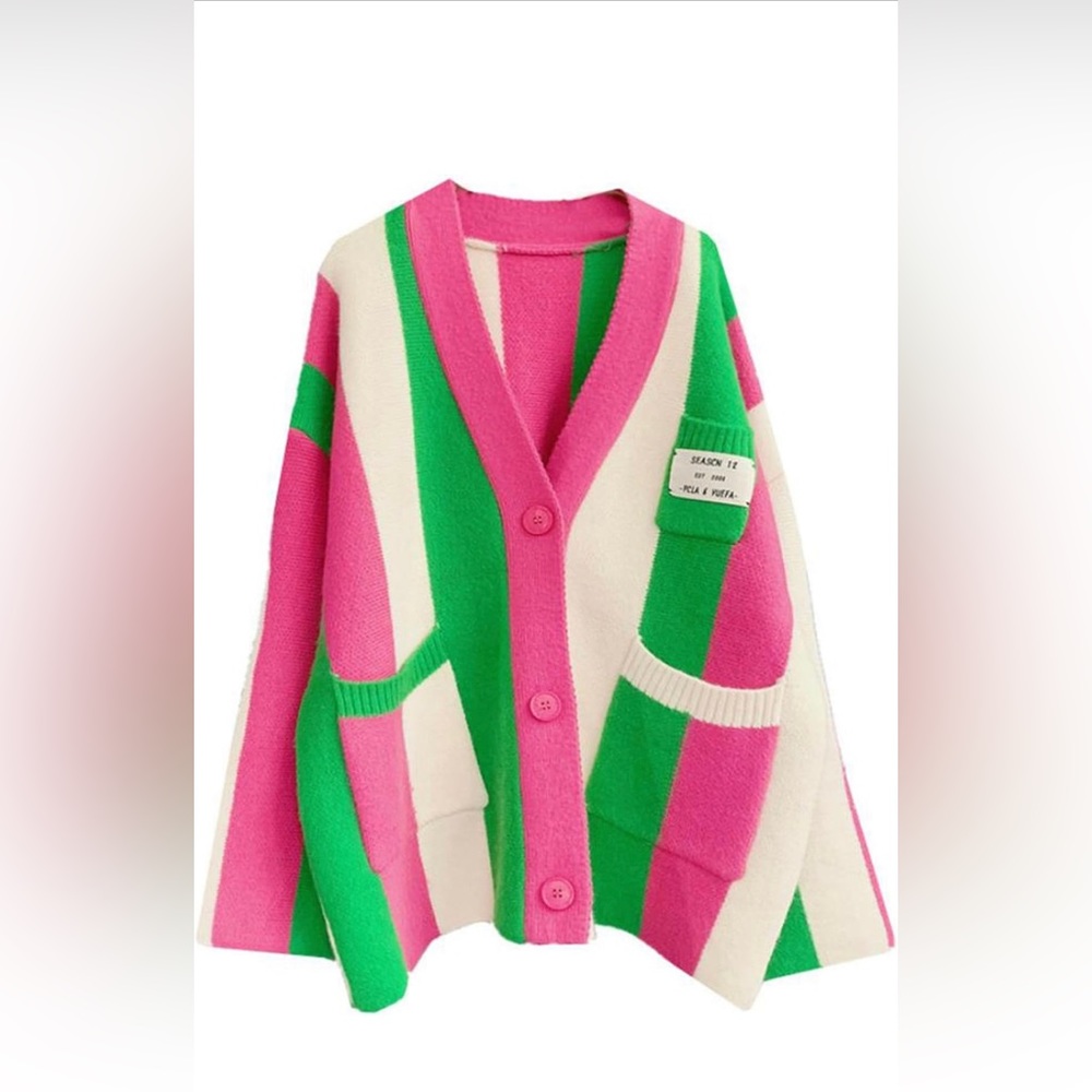 Sweater cardigan  long sleeve winter, oversized